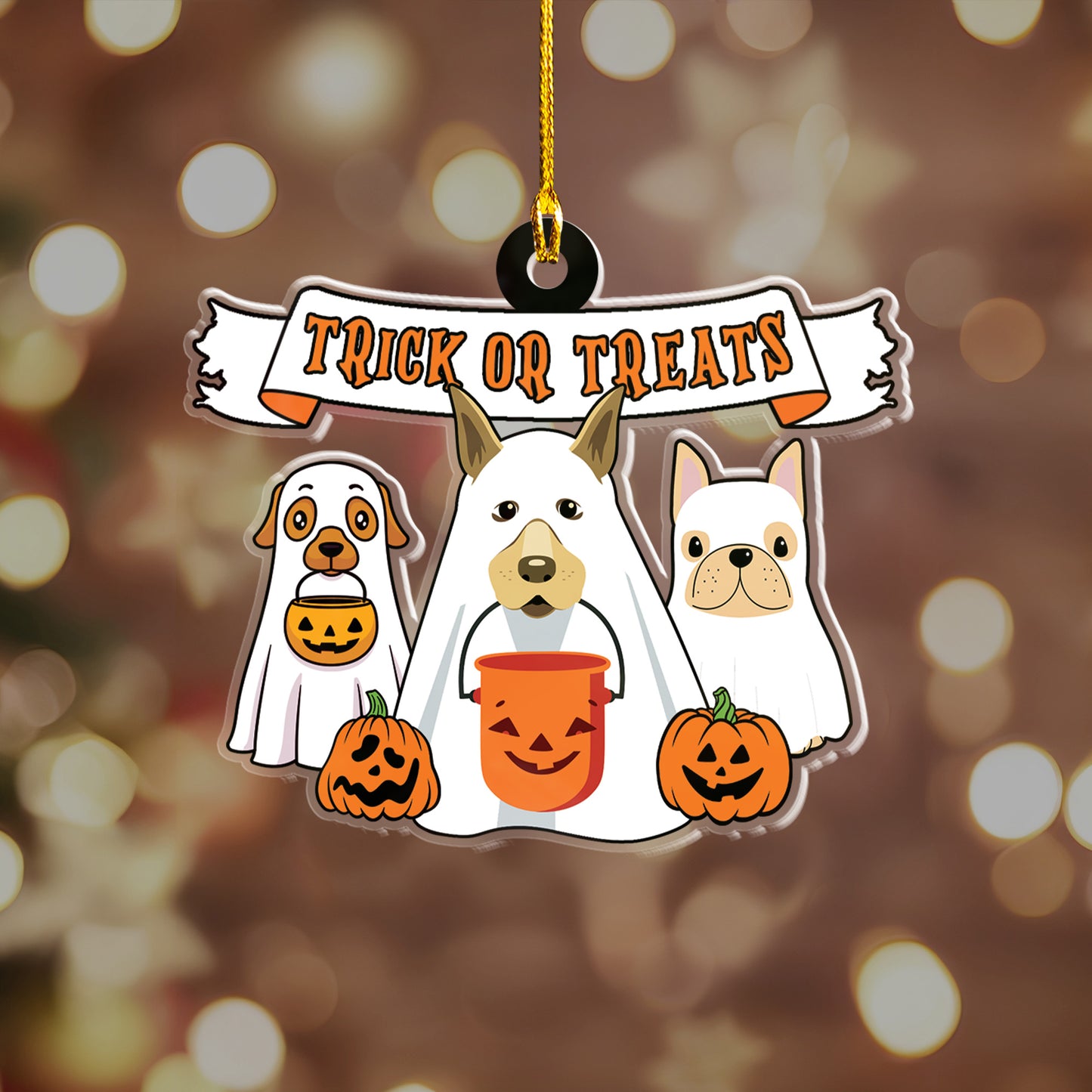 Petthouse | Dog Trick Or Treat, Dog Halloween Shirt, Ghost Dog Halloween Gift, Dog Lovers