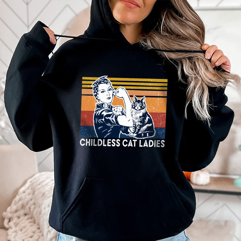 Petthouse | Childless Cat Ladies Shirt, Childless Cat Lady 2024 Shirt, Childless Cat Lady Tee, Blue 2024