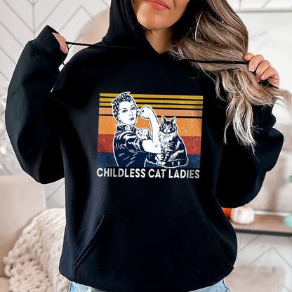 Petthouse | Childless Cat Ladies Shirt, Childless Cat Lady 2024 Shirt, Childless Cat Lady Tee, Blue 2024