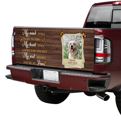 Petthouse | Loss Dog Tailgate Decals Golden Retriever You Are At Peace Tailgate Wrap Memorial Of Dog