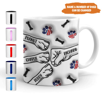 Petthouse | Custom World's Best Dog Dad Ever 3d Inflated Effect Printed Mug, Gift For Pet Owners