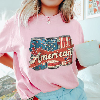 Petthouse | Ameri Can 4th Of July Shirt, Patriotic America Shirt, Us Flag American 4th Of July Tshirt