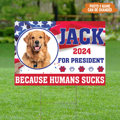 Petthouse | Funny Dog Yard Sign, Personalized Yard Sign, American Dog 2024, Dog Lover Gift