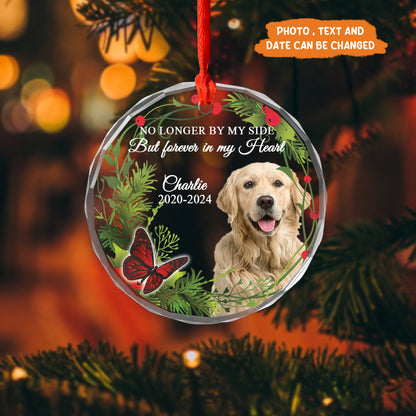 Petthouse | Customized Dog Photo Memorial Ornament, Memorial Dog Ornament, In Loving Memory