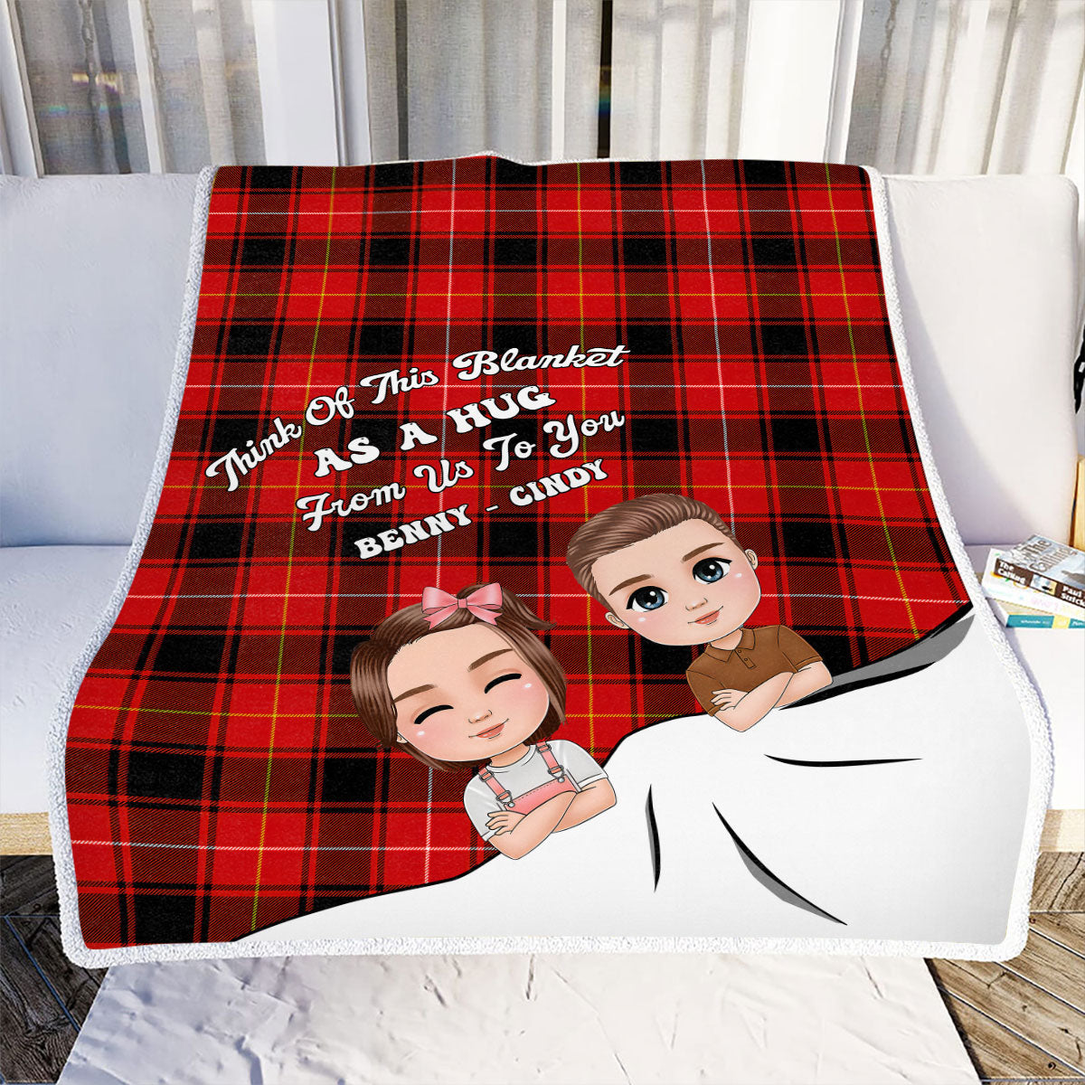 Petthouse | Customized Name Think Of This Blanket As A Hug Gifts From Life Partner, To My Soulmate Relationship Goal