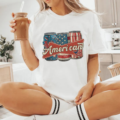 Petthouse | Ameri Can 4th Of July Shirt, Patriotic America Shirt, Us Flag American 4th Of July Tshirt