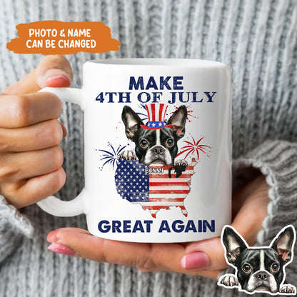 Petthouse | Personalized Dog Independence Day Shirt, Make 4th Of July Great Again, Gift For Dog