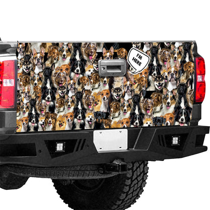 Petthouse | A Bunch Of Dog Tailgate Mural Bernese Mountain I’m Here Tailgate Wrap Bernese Mountain