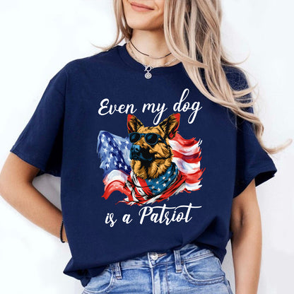 Petthouse | Custom Dog July 4th American Even My Dog Is A Patriot Shirt, Independence Day, Gift Dog