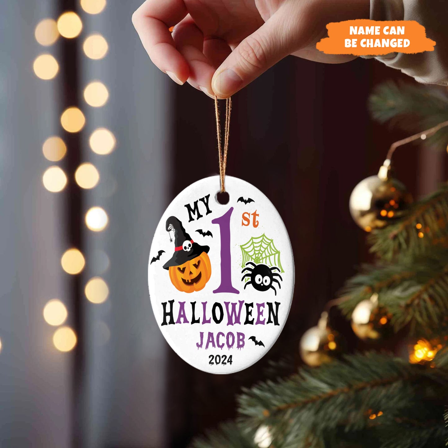 Petthouse | My First Halloween Ornament, Baby First Halloween Gift, Baby Halloween Gift, Gift For Baby