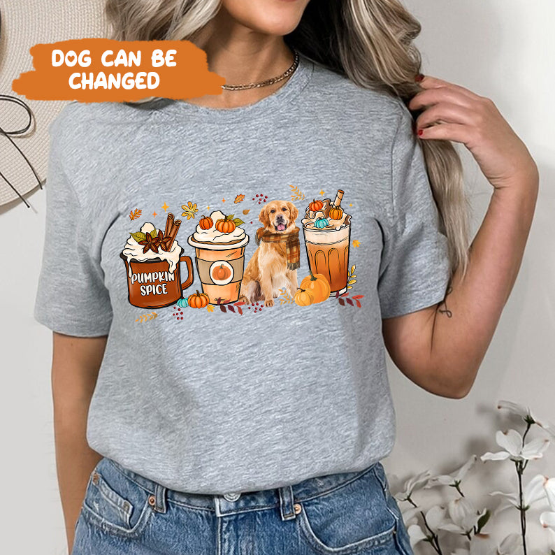 Petthouse | Custom Border Collie Dog Halloween Shirt, Dog Fall Shirt, Pumpkin Spice Latte Coffee Shirt