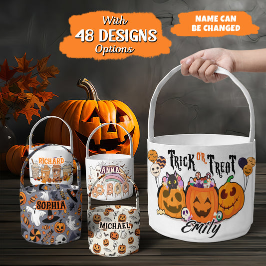 Petthouse | Custom Halloween Candy Bag, Trick Or Treat Bucket, Halloween Bags For Kids, Candy Bags