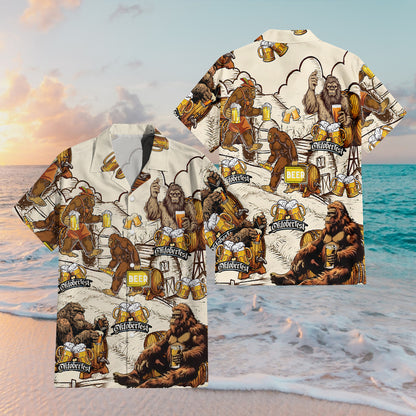 Petthouse | Funny Drinking Beer Summer 3d Hawaiian Shirts, Octoberfest Beer Drinking