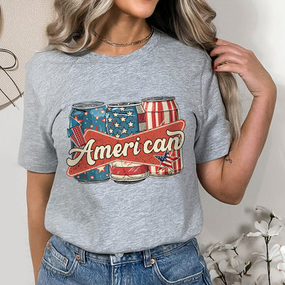 Petthouse | Ameri Can 4th Of July Shirt, Patriotic America Shirt, Us Flag American 4th Of July Tshirt