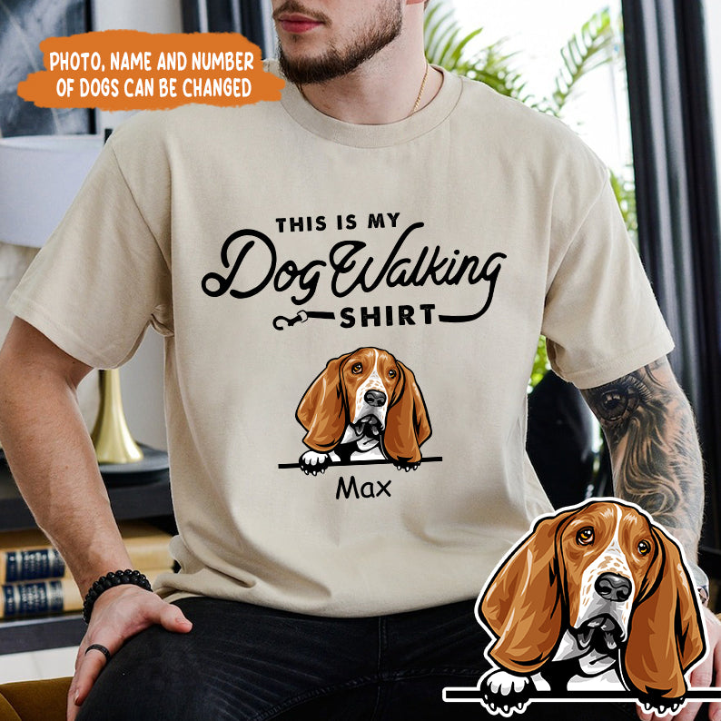 Petthouse | Custom Dog This Is My Dog Walking Shirt, Father's Day Gift, Dog Dad Unisex Shirt