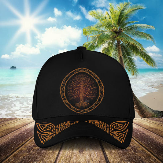 Petthouse | World Tree Viking Baseball Cap Scandinavia Culture Baseball Cap Viking Pattern Cap Lover Gift