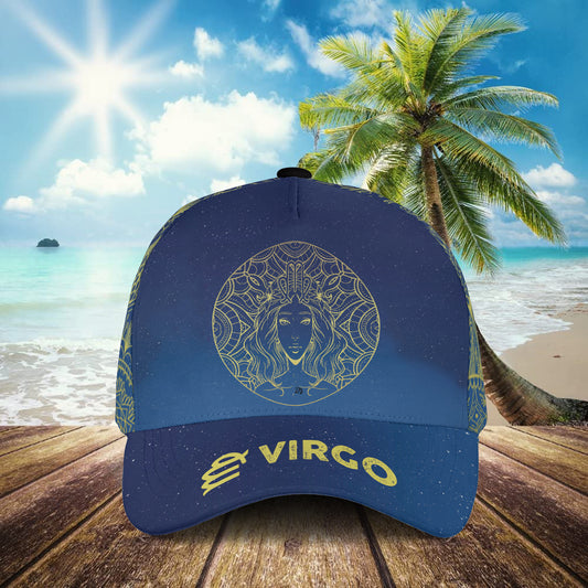 Petthouse | Virgo Zodiac Baseball Cap Zodiac Pattern Baseball Cap Virgo Art Baseball Cap Zodiac Fan Gift