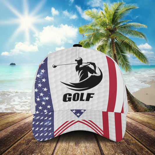 Petthouse | Golf Baseball Cap Mens Hat Golf American Flag Classic Caps Golfer Gift Mens Birthday Gifts