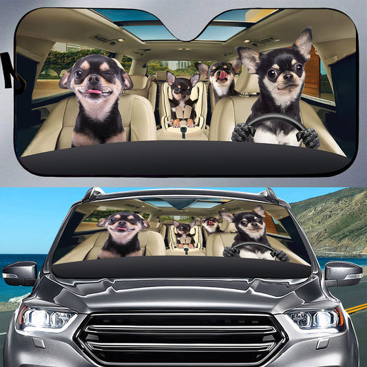 Petthouse | Chihuahua Car Sunshades Yorkie Sunshade Dog Car Accessories Auto Sunshade For Windshield