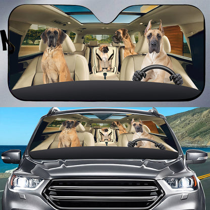 Petthouse | Great Dane Sunshade Dog Dog Mom Dog Dad Gift Auto Sunshade For Windshield Car Accessories