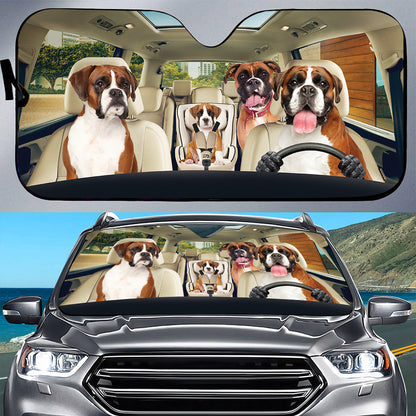 Petthouse | Boxer Car Sunshade Window Dog Mom Dog Dad Sun Shade Car Sun Visors Sunshade Dog Sun Shade