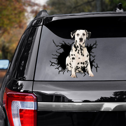 Petthouse | Dalmatian Explosion Funny Car Decal Dog Bumper Vinyl Decal Sticker Dog Lover Sticker Gift Idea