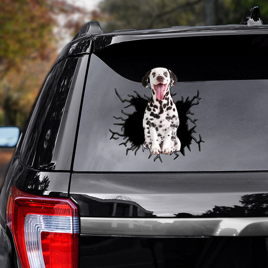 Petthouse | Dalmatian Adhesive Vinyl Decal Dog Peel And Stick Sticker Indoor Outdoor Use Car Window Decor