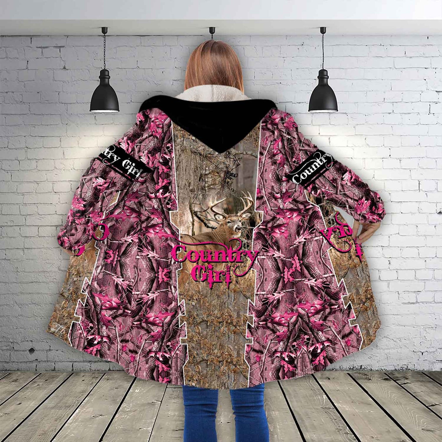 Petthouse | Hunting Girl Hooded Cloak, Country Girl Mom Hunter Fans Christmas Day Gift