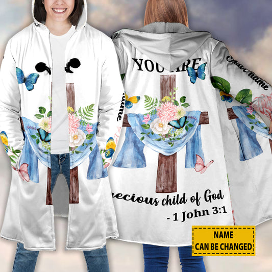 Petthouse | You Are A Precious Child Of God Hooded Cloak Customized Name Cloak Christian Apparel