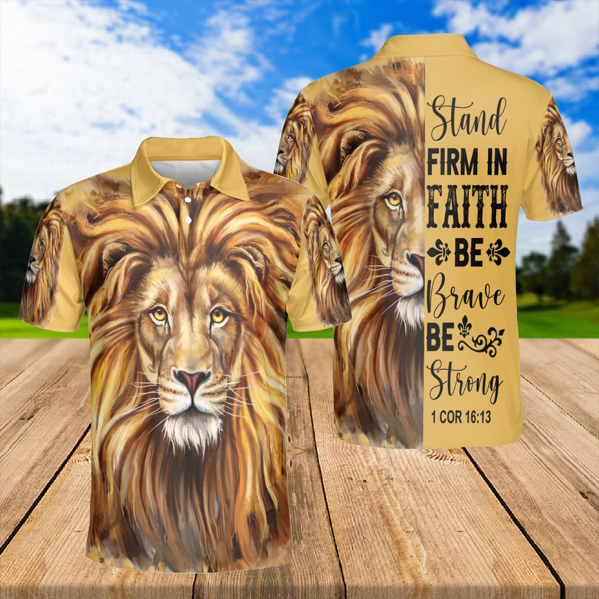 Petthouse | Lion Of Judah Polo Shirt Christian Lion Sport Shirt Lion Lovers Gift Religious Gift