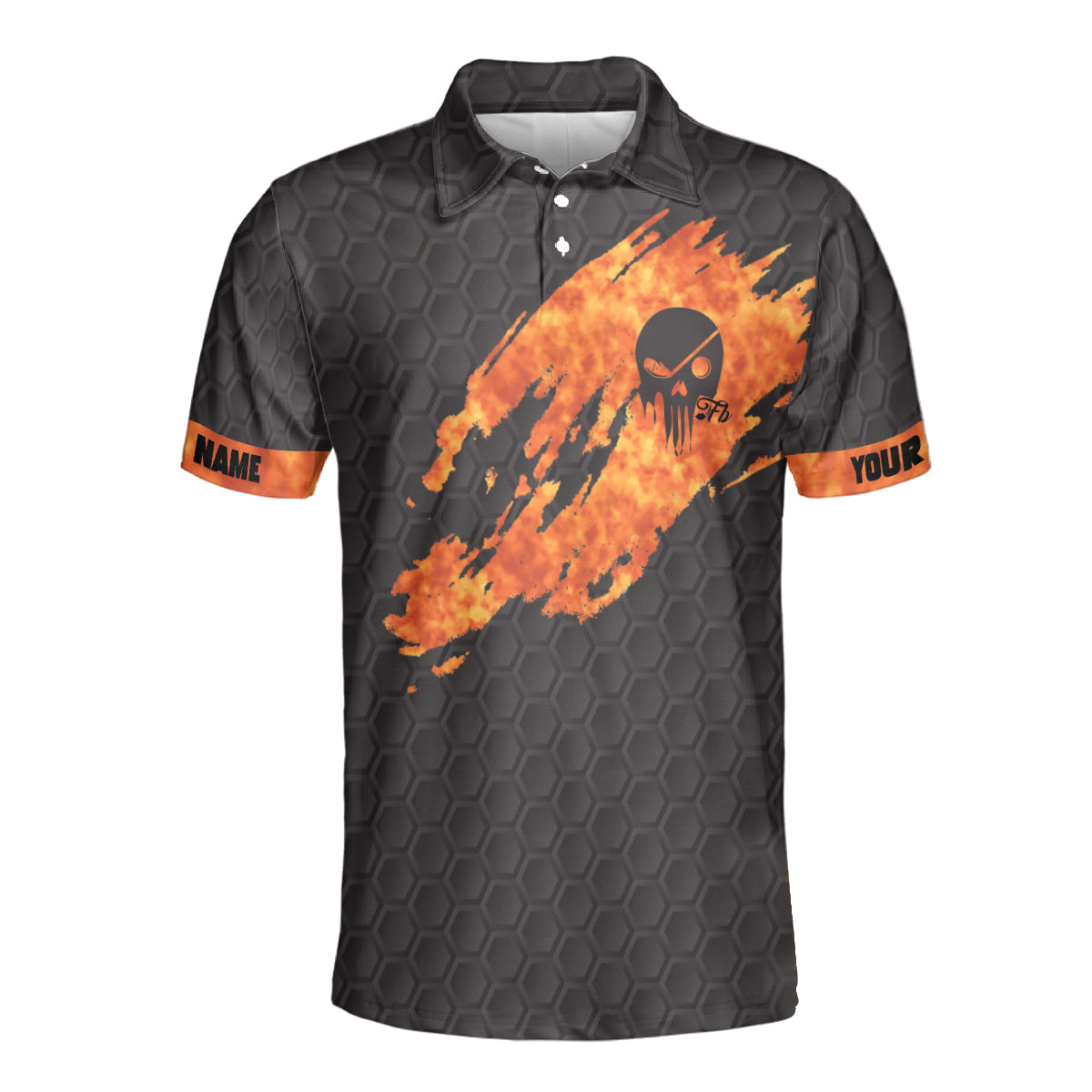 Petthouse | Custom Name Golf Skull Polo Shirt, That's What I Do I Play Golf And I Know Things Aholic