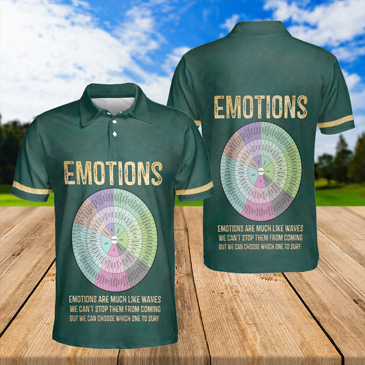 Petthouse | Emotions Are Much Like Waves Polo Shirt Emotions Sport Shirt Friends Gift