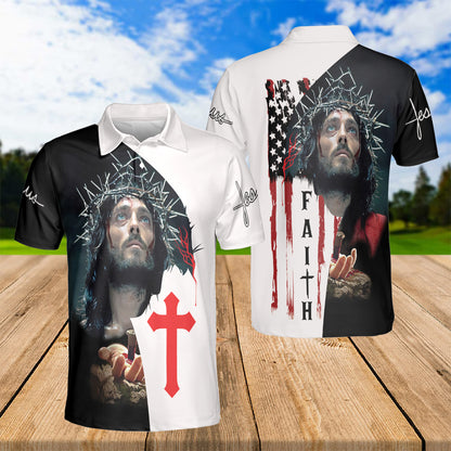 Petthouse | Faith Jesus Christian Polo Shirt Jesus God Sport Shirts Religious Gift Family And Friends Gift