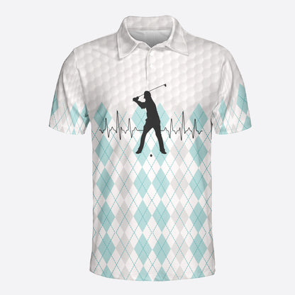 Petthouse | Golf Heart Beat Polo Shirt, Best Golfer By Par Polo Shirt, Golf Player Gift, Golfer Gift