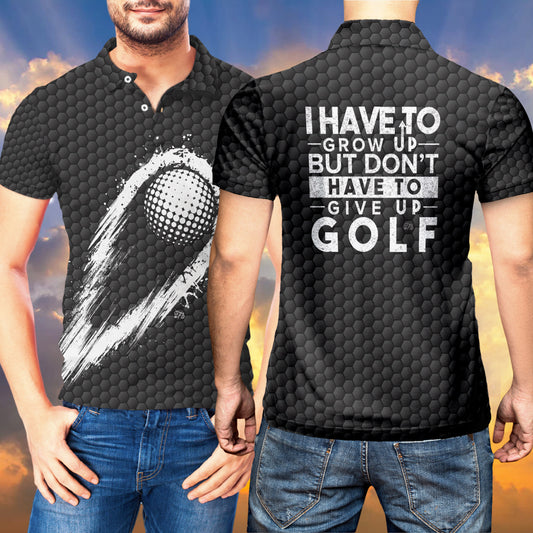 Petthouse | Golf Comet Polo Shirt Golf Burning Polo Shirt For Men Don't Have Give Up Golf