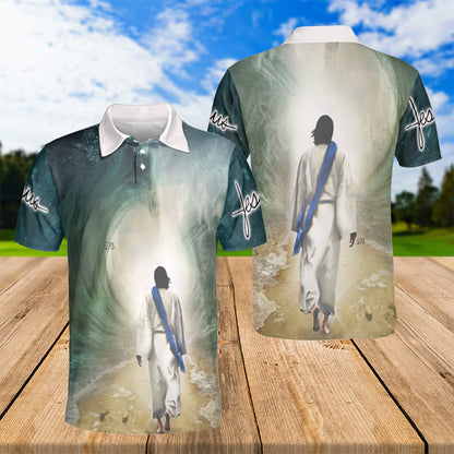 Petthouse | Jesus Christian Storm Polo Shirt God Christ Religion Sport Shirt Family And Friends Gift Idea