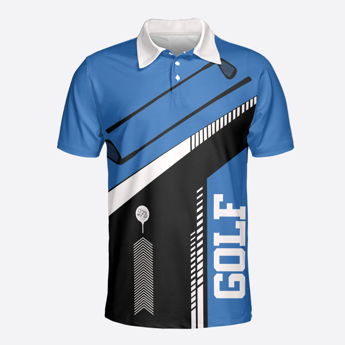 Petthouse | Golf Blue Polo Shirt Golf Ball Polo Shirt Golf Addict Shirt Golf Player Gift