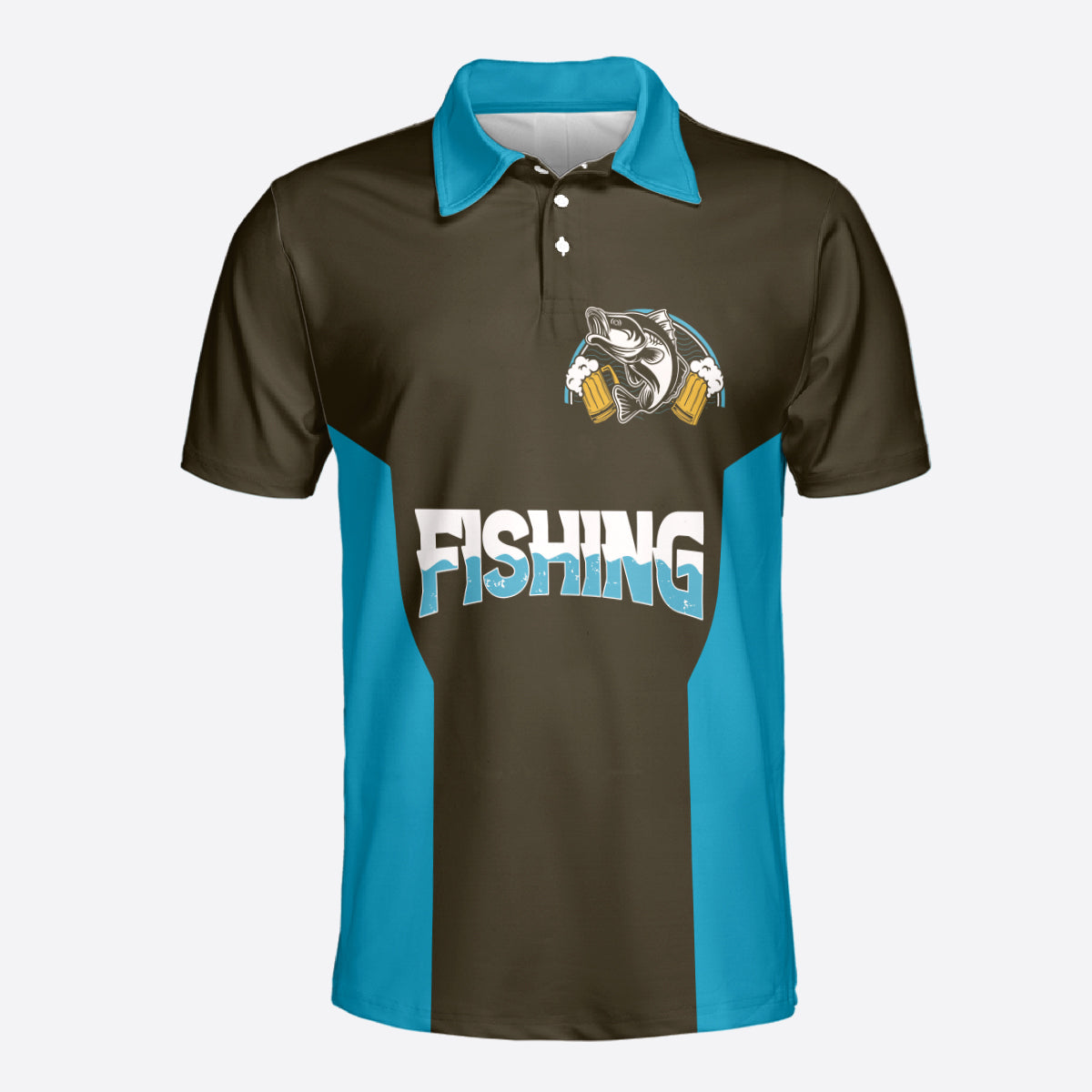 Petthouse | Fishing Beer Polo Shirt, Fishing Sloves Most Of My Problems Dad Grandpa Fisher Gift