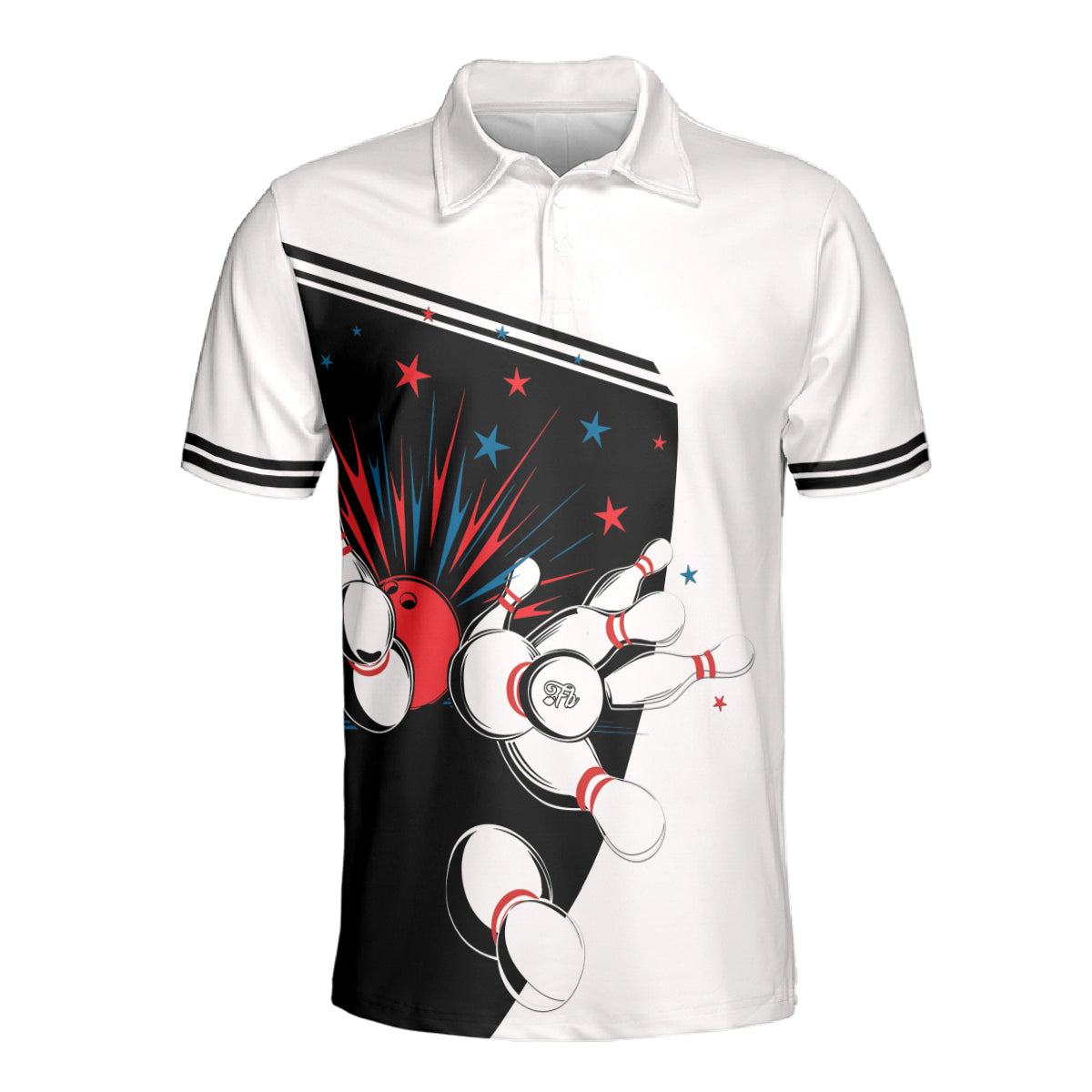 Petthouse | Bowling Player Printed Polo Shirt, Bowling Sport Player Dad Fans Lovers Gift