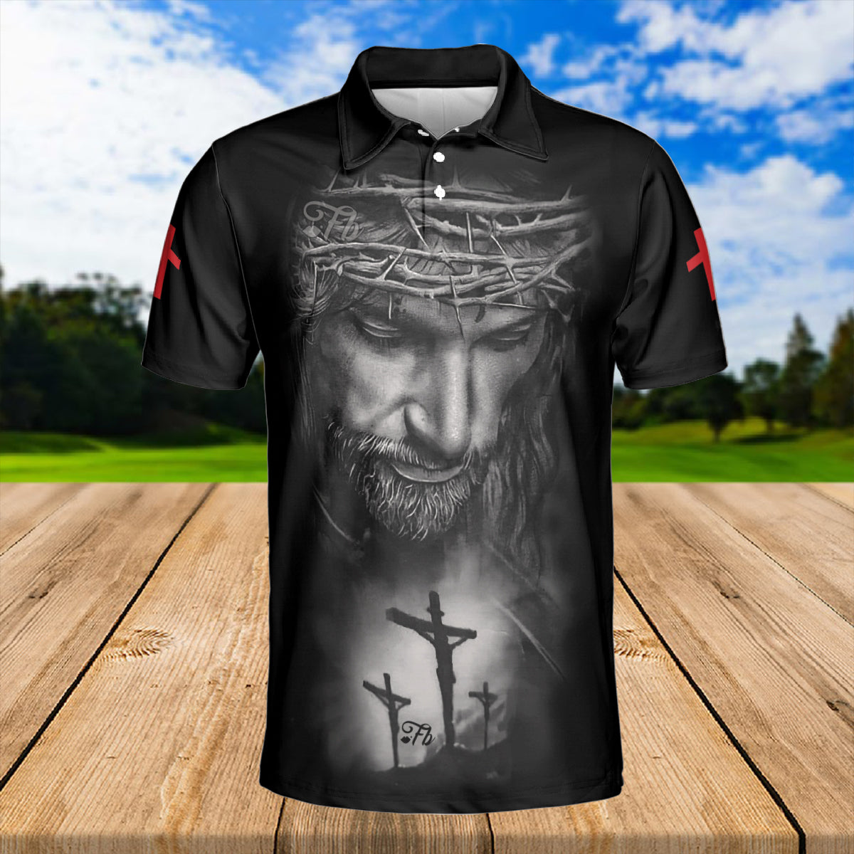 Petthouse | Christ God Artwork Polo Shirt I Can Do All Things Polo Shirt Christian Best Gift