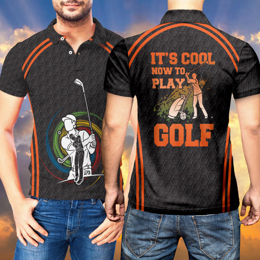 Petthouse | Golf Man Polo Shirt It's Cool Now To Play Golf Unisex Polo Shirt Golf Lover