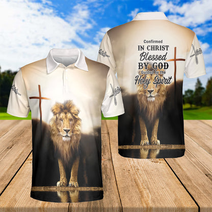 Petthouse | Jesus Christian Lion Polo Shirt In Christ Blessed By God Holy Spirit Sport Shirts Religious Gift