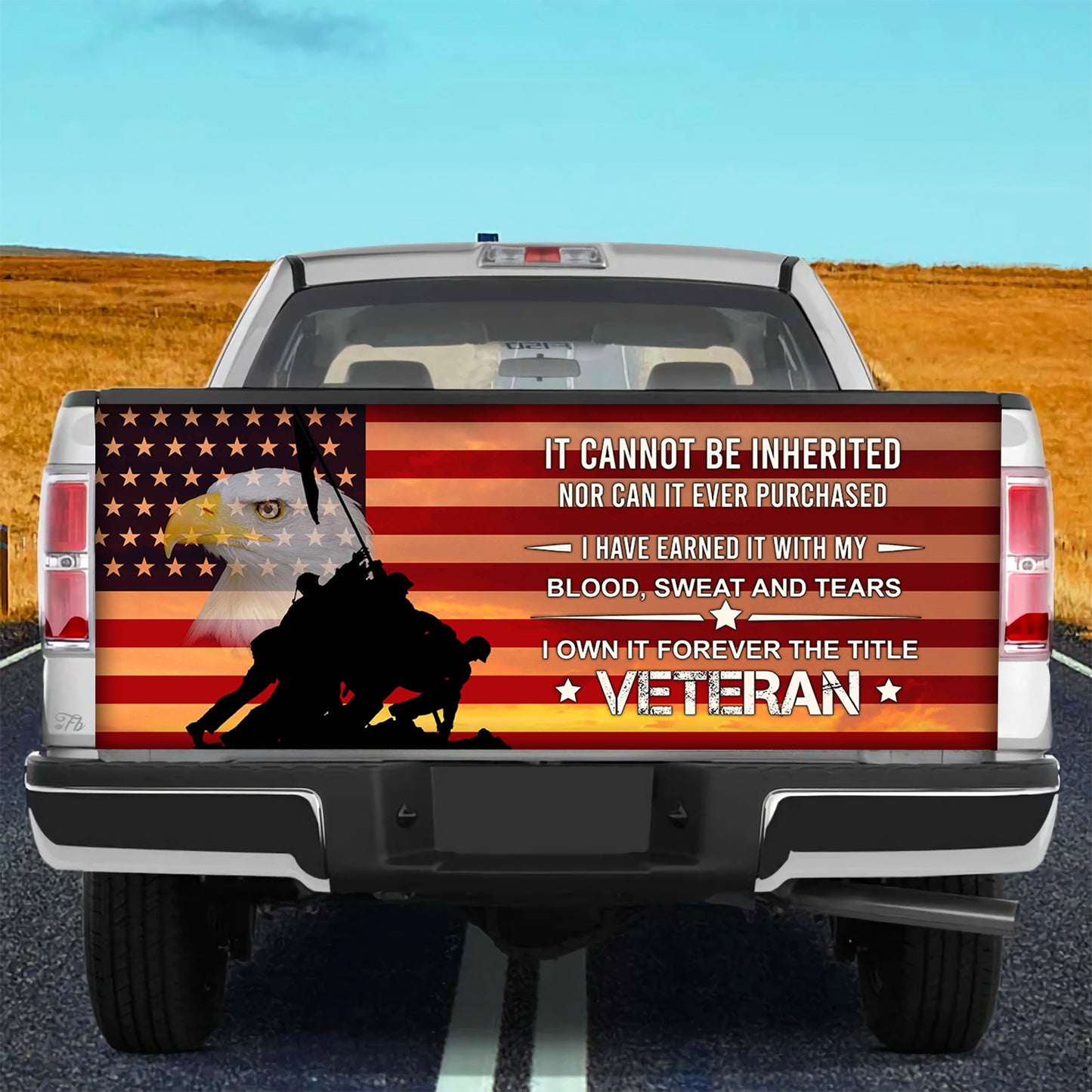 Petthouse | American Veteran Wrap Veteran Tailgate Wrap American Eagle Wrap American Flag Wrap Car Decoration