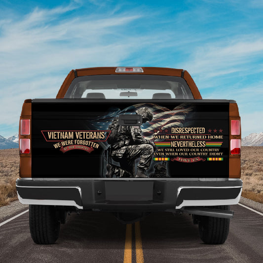 Petthouse | Vietnam Veteran American Truck Tailgate Wrap Fallen Veteran Car Vinyl Decal Car Decorations