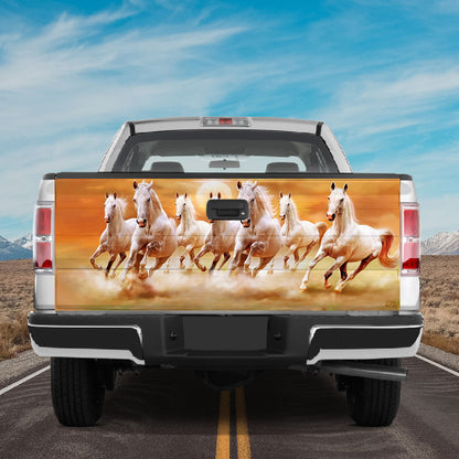 Petthouse | White Horse Tailgate Wrap, Running Horse Tailgate Wrap, Cool Horse Tailgate Wrap