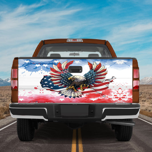 Petthouse | Eagle American Flag Tailgate Wrap American Patriot Tailgate Wrap For Trucks Car Accessories