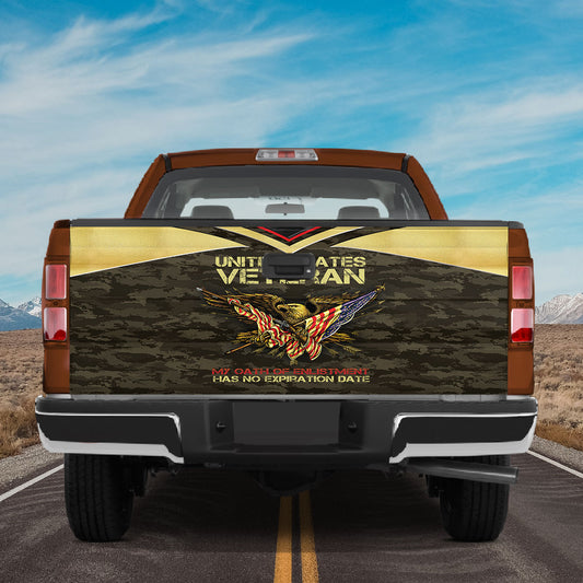 Petthouse | Usa Veteran Eagle Camouflage Tailgate Vinyl Graphic Wrap Usa Tailgate Decal Car Decoration