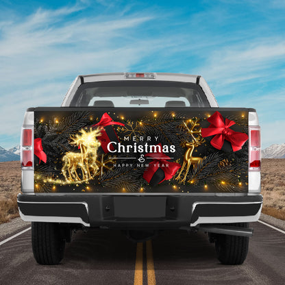 Petthouse | Merry Christmas Tailgate Wrap Happy New Year Wrap Holiday Car Wrap Holiday Decoration