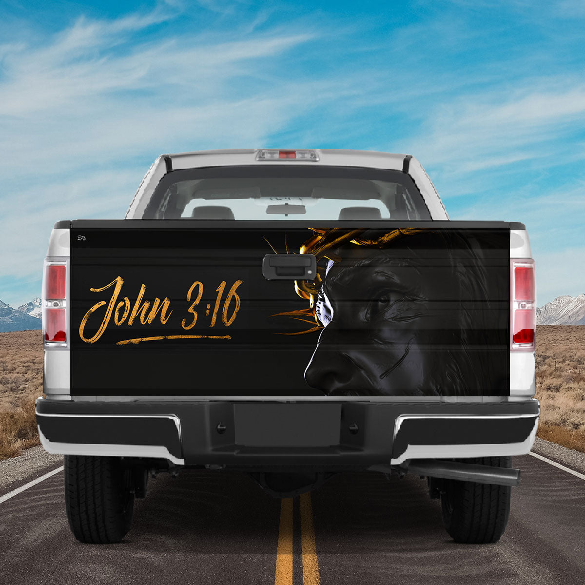 Petthouse | Jesus Christ John 3 16 Truck Tailgate Wrap Ttailgate Graphic Decal Jesus Christian Religious