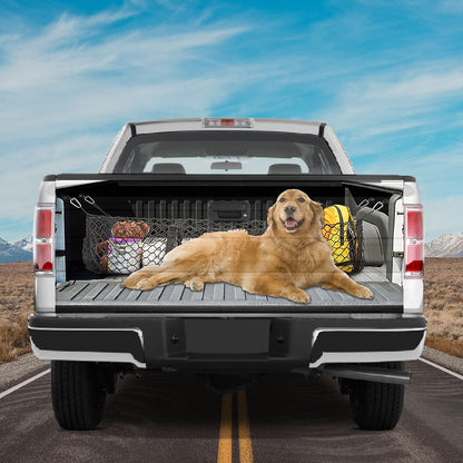 Petthouse | Golden Retriever Dog Tailgate Wrap For Trucks Dog In Car Truck Tailgate Decals Dog Mom Dog Dad